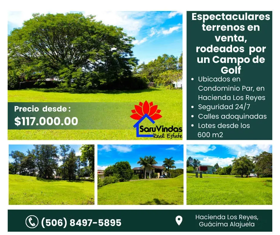 Impresionantes lotes en venta en Hacienda Los Reyes