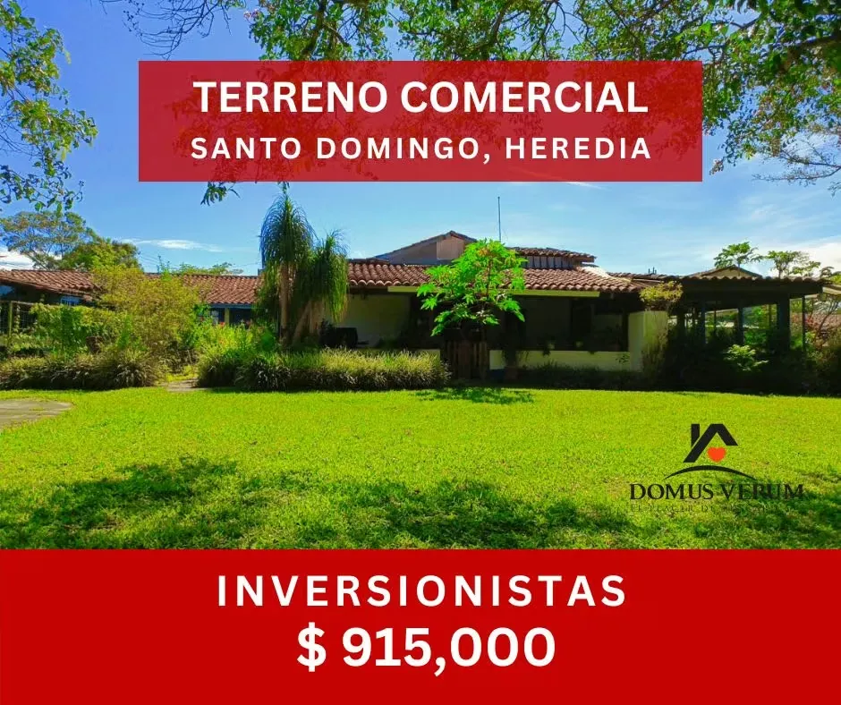 Venta de Terreno comercial en Santo Domingo de Heredia