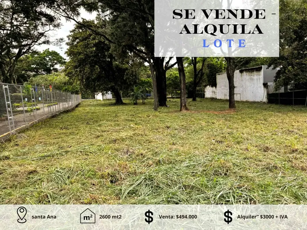Lot for sale, Santa Ana