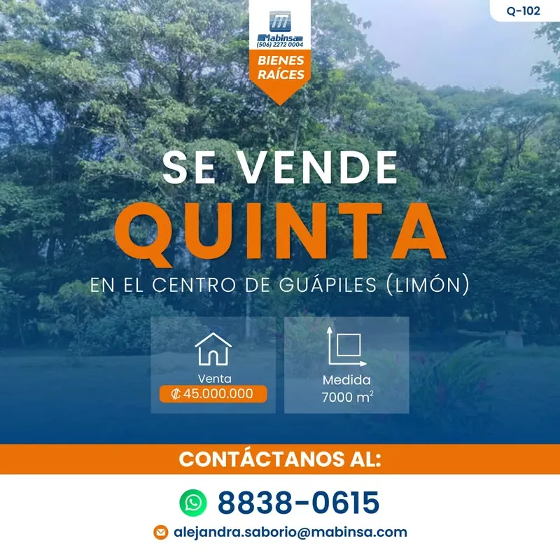 FOR SALE – Country Estate in Orotina | Q-102