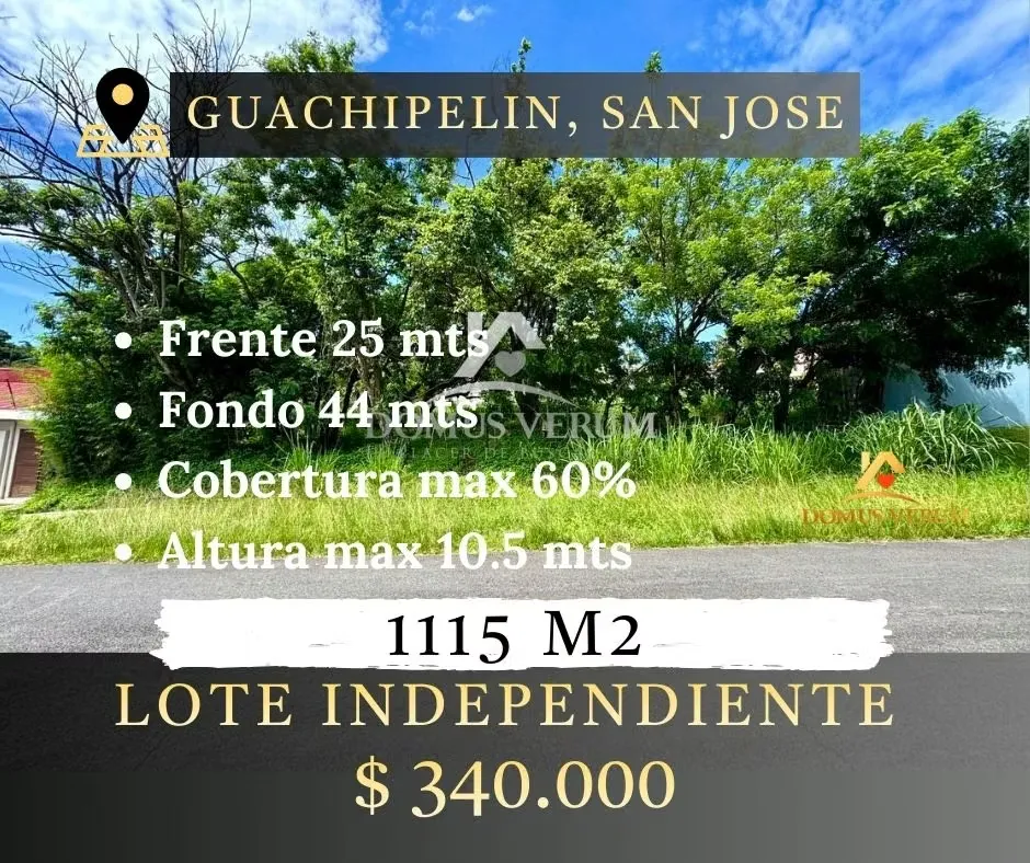 Venta de Lote Independiente en Guachipelín de Escazú