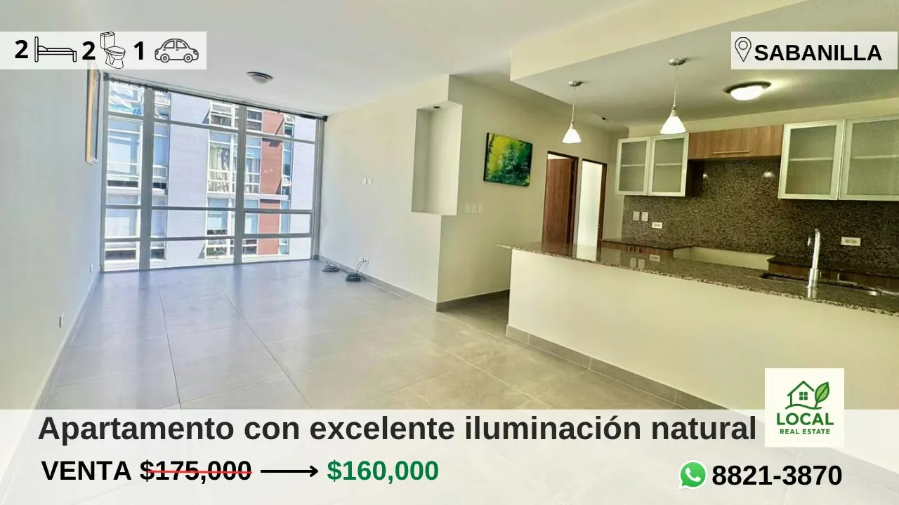 Two bedroom apartment in Sabanilla