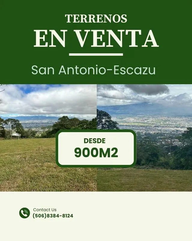 Venta de lotes con la mejor ubicación y vista de San José