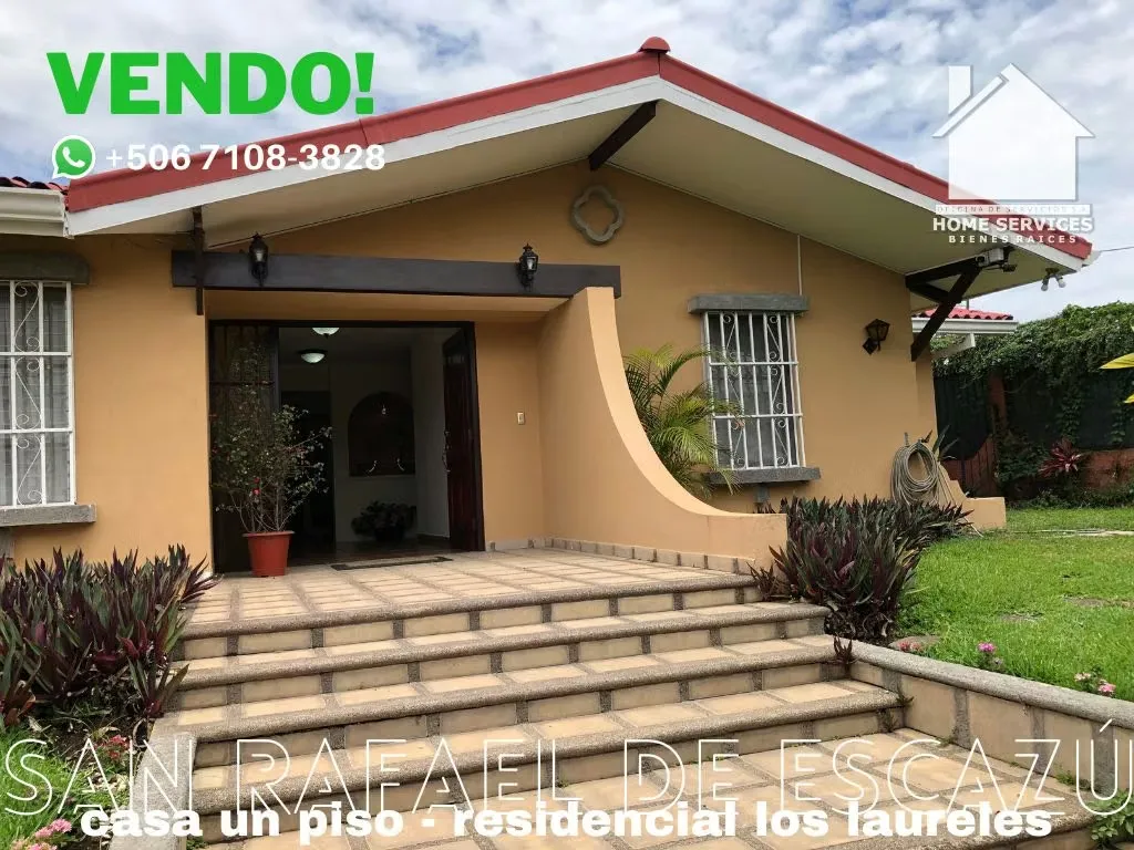 VENDO! Hermosa  Casa de 1 Piso – Los Laureles, San Rafael, Escazú.