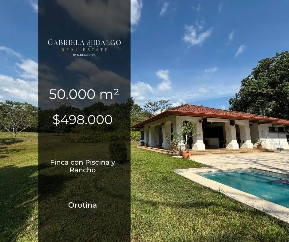 Venta de finca en Orotina con Piscina y Rancho