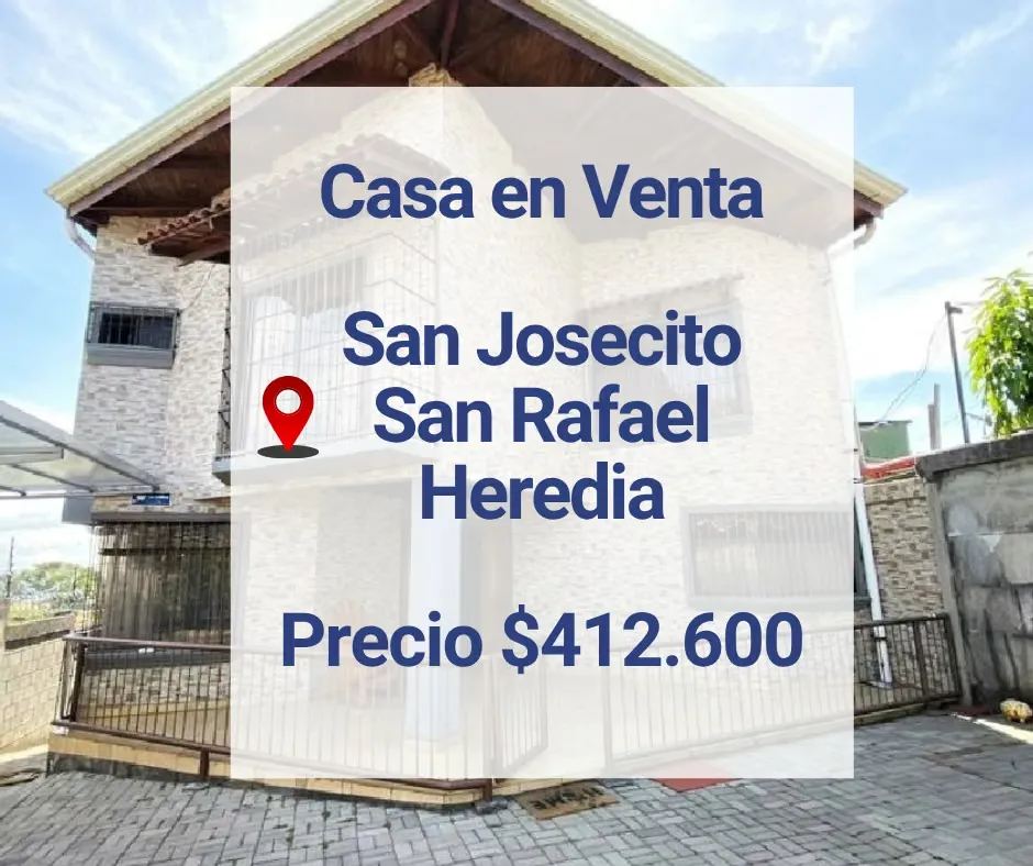 Casa venta San Josecito San Rafael Heredia