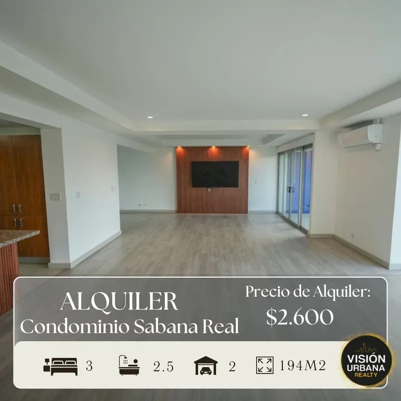 This apartment is located across from La Sabana Metropolitan Park in the Sabana Real Condominium. It offers 194 square meters of living space on a single level on the 8th ...