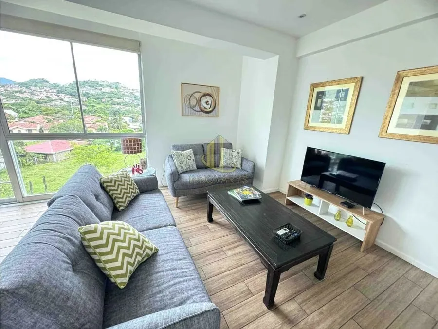 DISTRITO CUATRO ESCAZU! APARTAMENTO ESQUINERO DE 2 HAB/2BAÑOS/2PARQUEOS/VISTAS