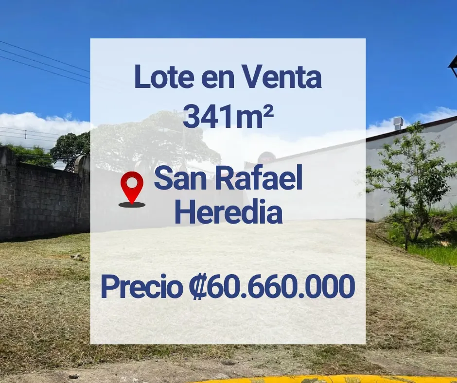 Lote en Venta Residencial Bello Verde, San Rafael de Heredia